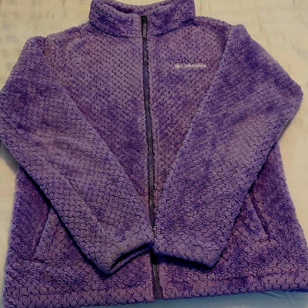 Young Girls Columbia Fleece Zip Jacket XL